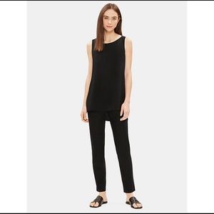 NEW Eileen Fisher Washable Stretch Crepe Ankle Pant